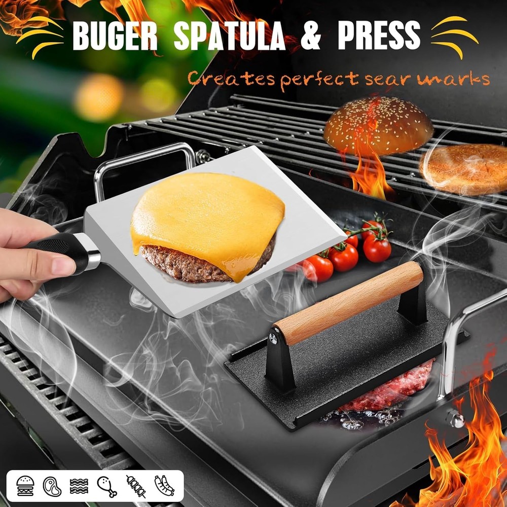 33PCS Griddle Accessories Kit Blackstone Flat Top Grill Accessories Tools W/