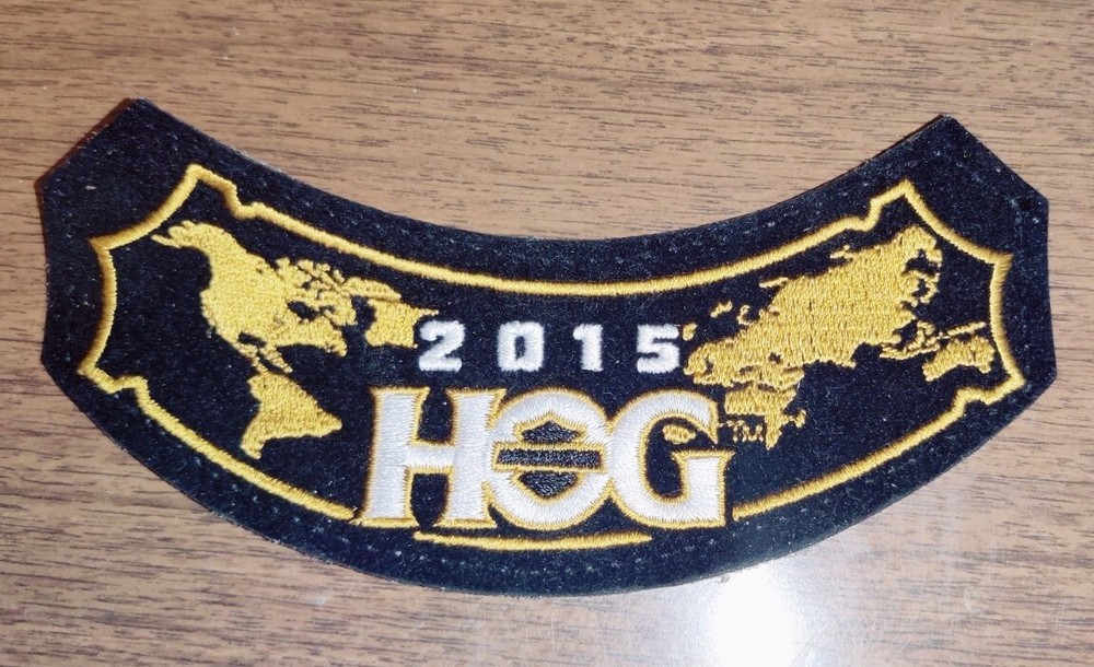 Harley Owners Group Patch HOG 2015 Rocker Biker Harley Davidson  Motorcycles
