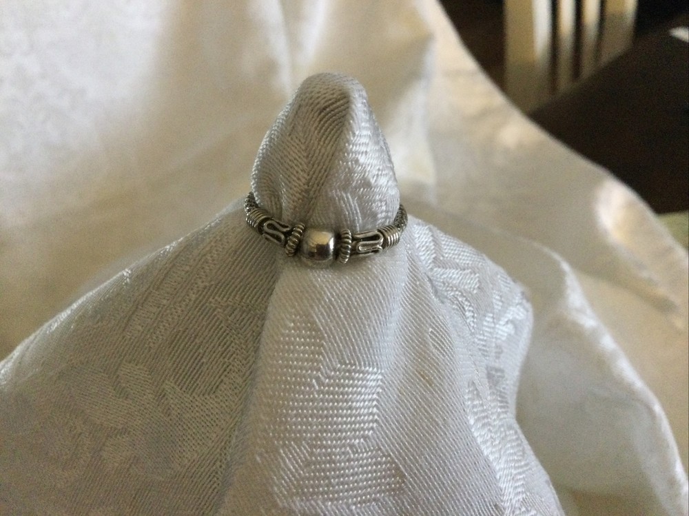 vintage Silver embossed ring