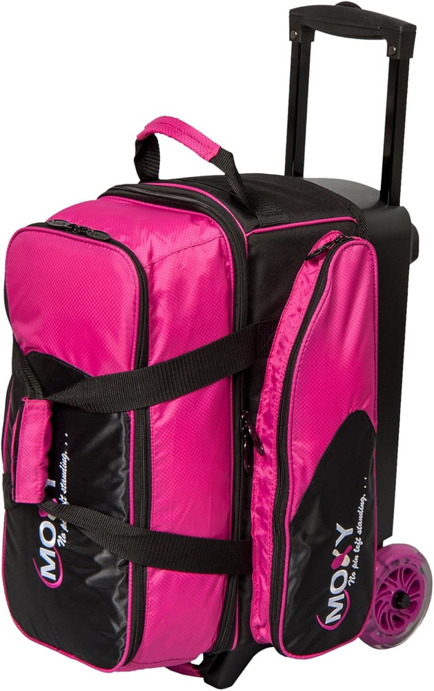Moxy Double Roller Bowling Bag- Pink/Black