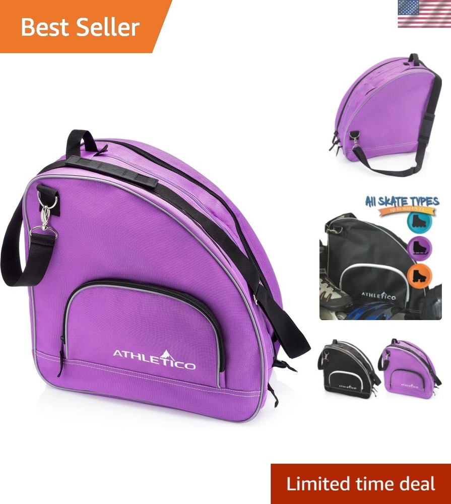 Multi-Function Skate Bag - Stylish Purple with Adjustable Shoulder Strap for Men
