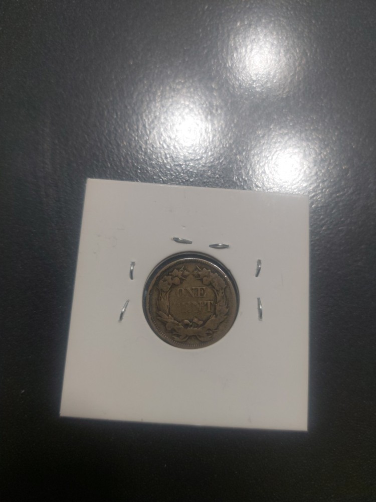 1858 1C Small Letters Flying Eagle Cent