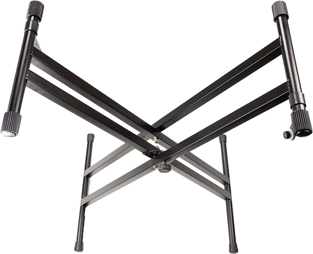 MR DJ KS650 2 Tier Doubled Keyboard Stand Adjustable Locking Straps & Quick