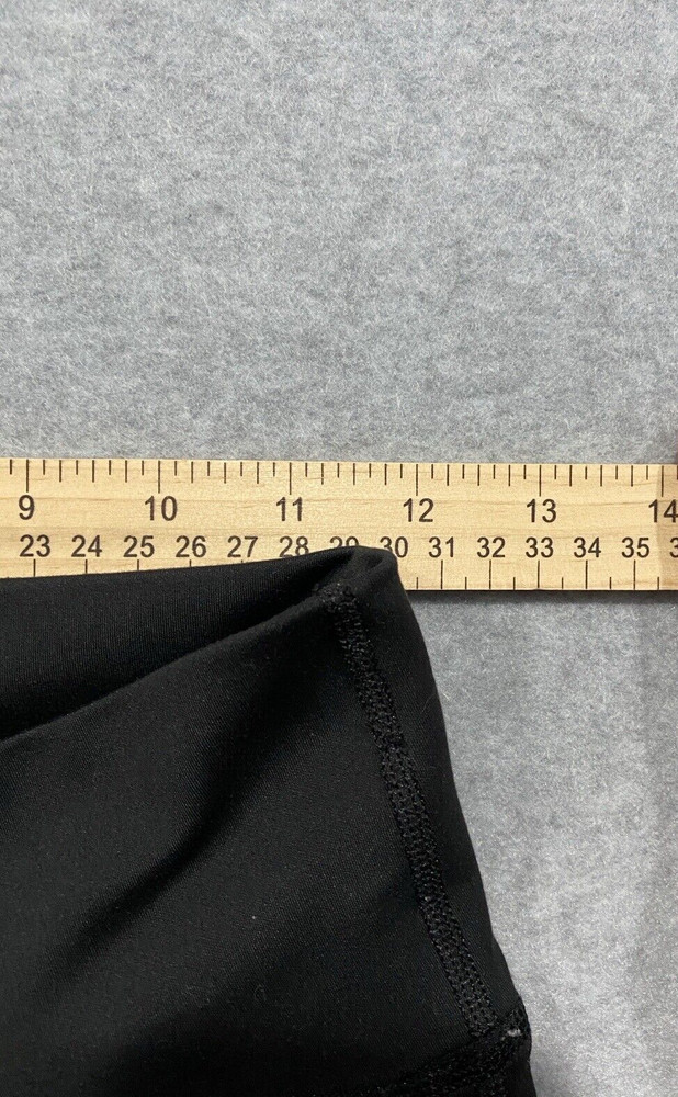 Nike Dri Fit Leggings Stretchy Pull On Fitted Black Medium Cropped