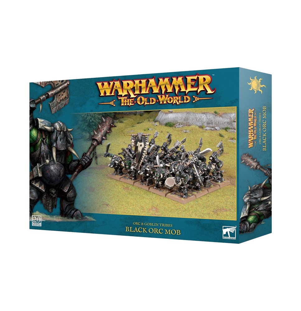 Orc & Goblin Tribes: Black Orc Mob Warhammer The Old World