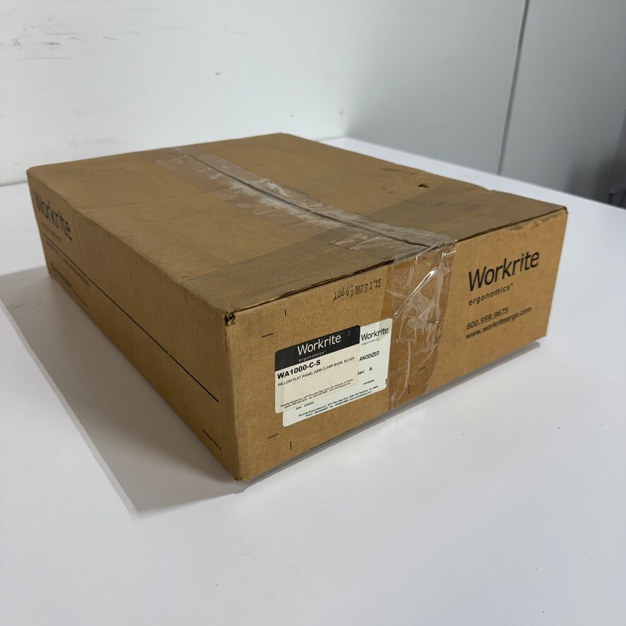 Workrite WA1000-C-S Willow Flat Panel Arm Clamp Base