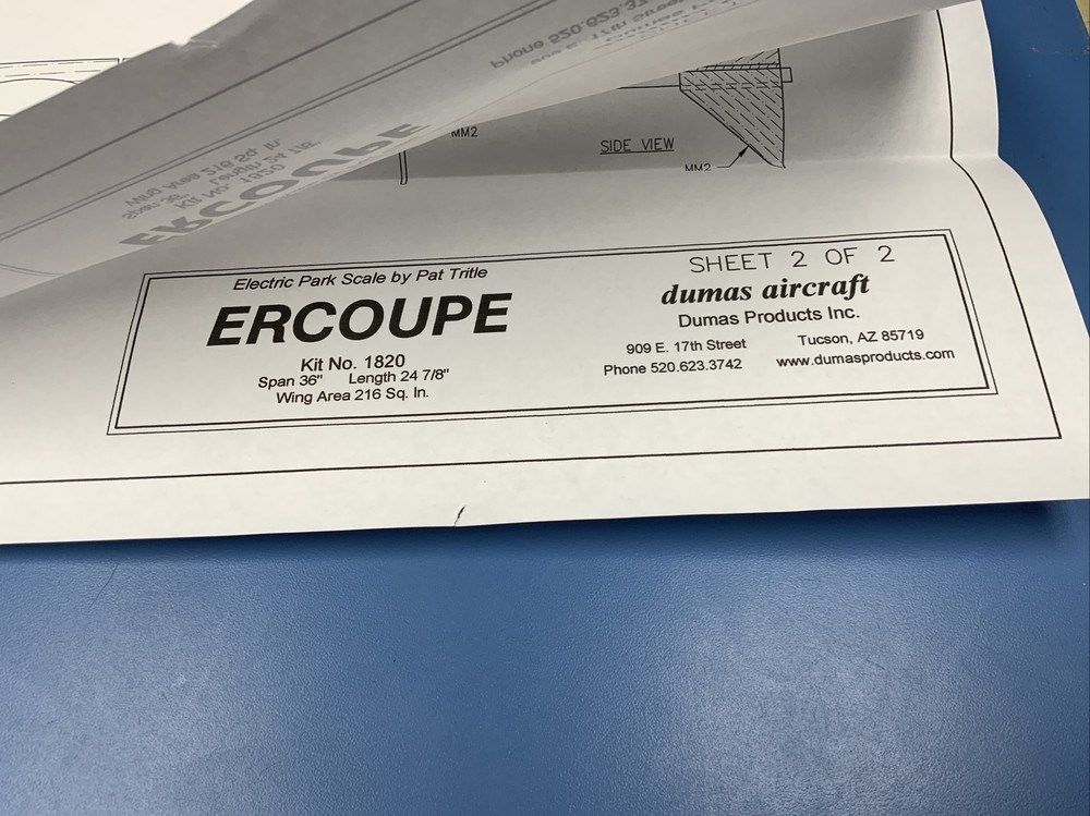 Dumas - 1820 Erco Ercoupe 660141018205