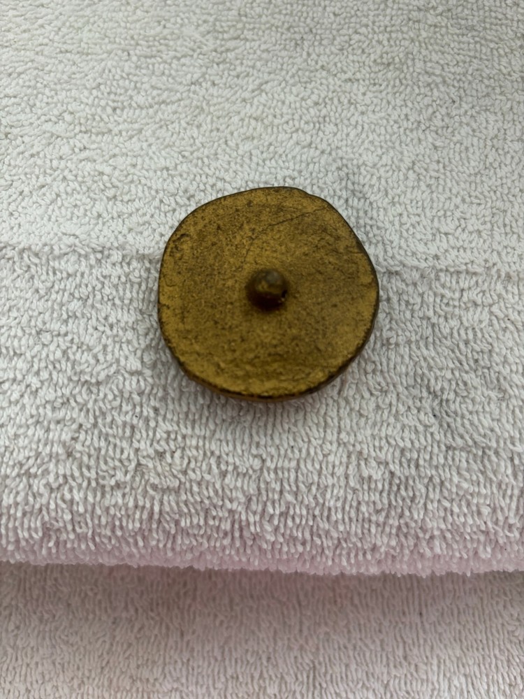 LARGE SINGLE BUTTON MAYBE ROSE DESIGN