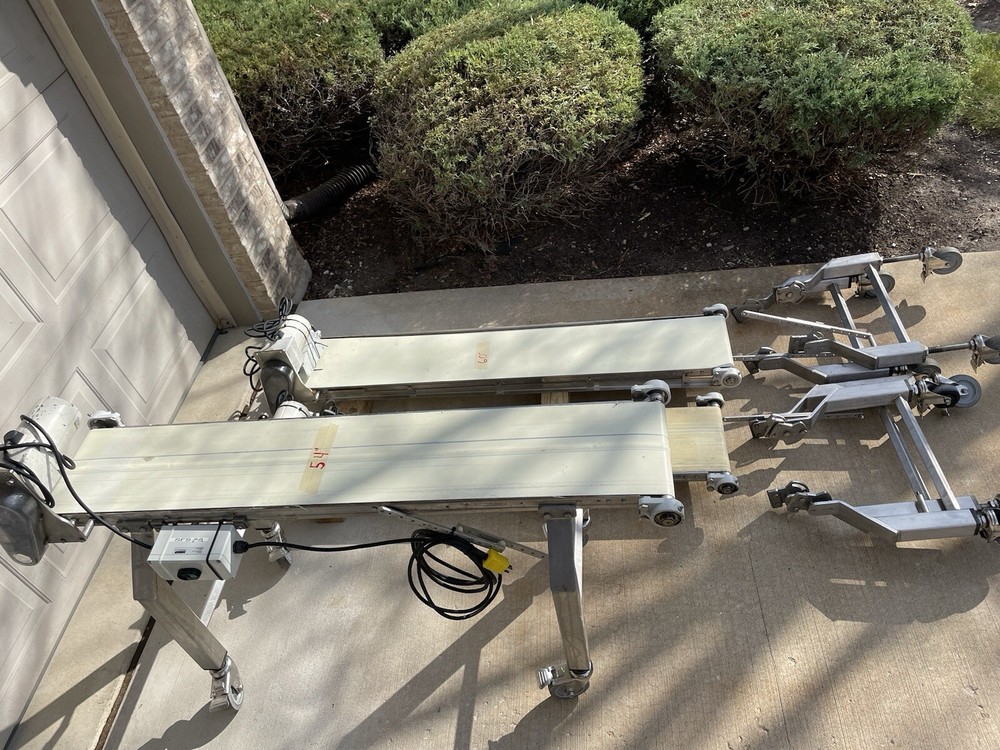 3 Dorner Adjustable Stainless Steel Conveyors