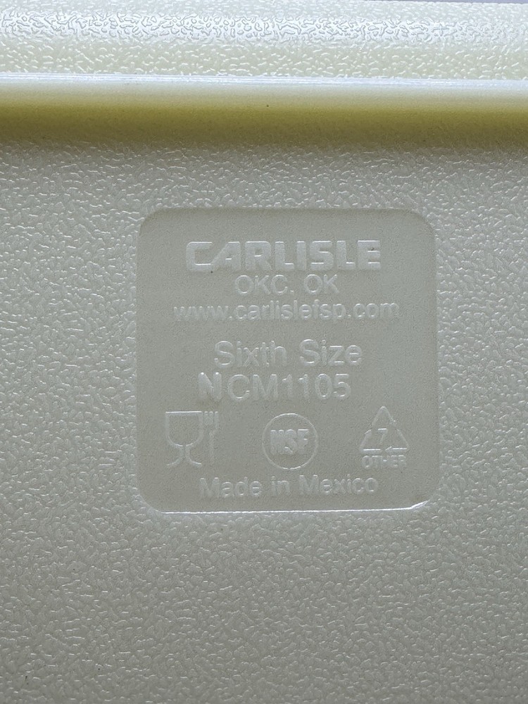 2x Carlisle Coolcheck Coldmaster Bins Sixth Size + Third Size NCM1105 + NCM1103