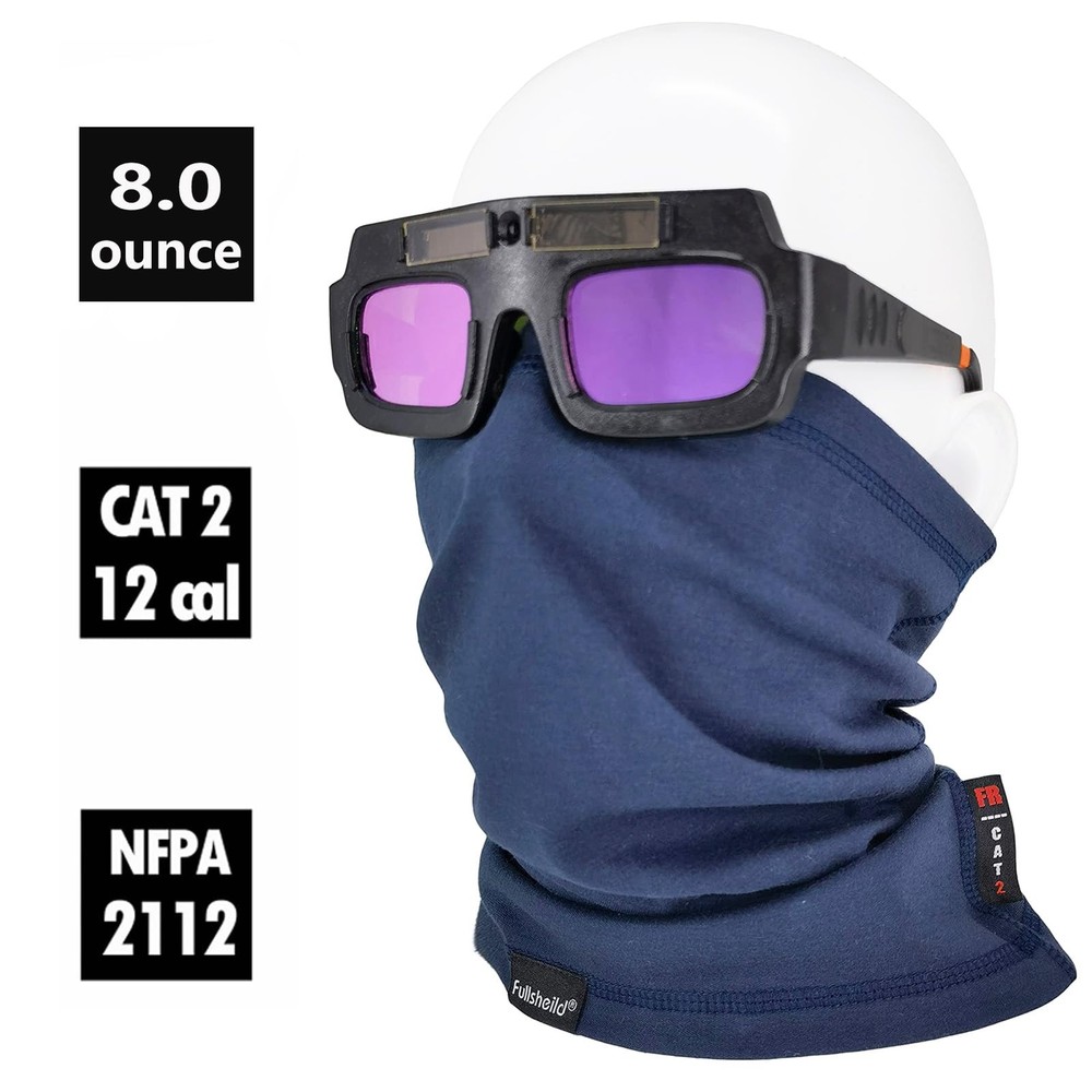 Fullsheild 2pack FR Neck Gaiter CAT2 Flame One Size, Navy Blue-2pack