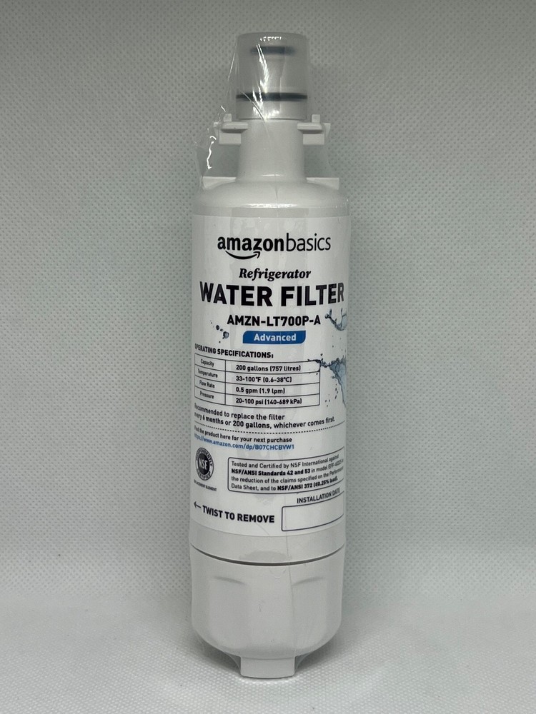 SEALED Amazon Basics Refrigerator Water Water Filter AMZN-LT700P-A