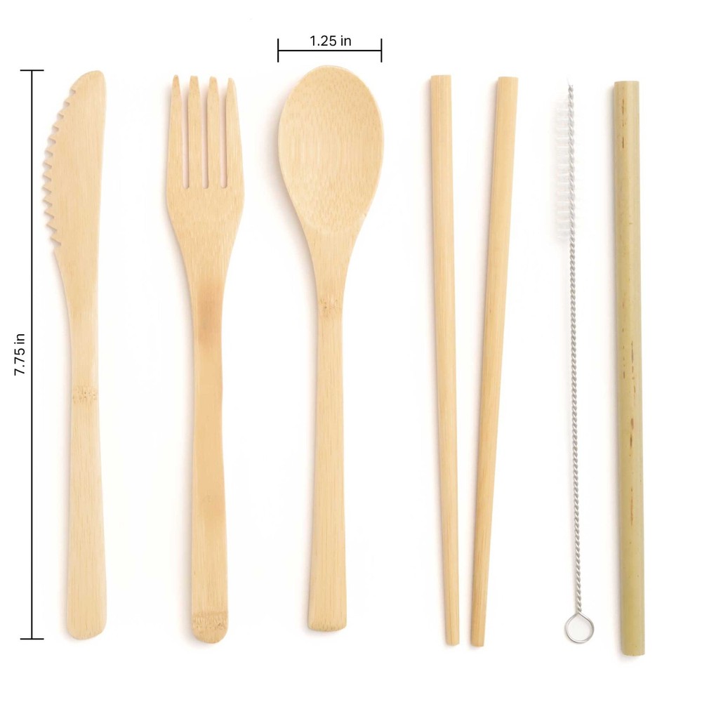 PLANT OATH Bamboo Utensils Set | Sustainable Gift | Zero Plastic Kitchen | Fork