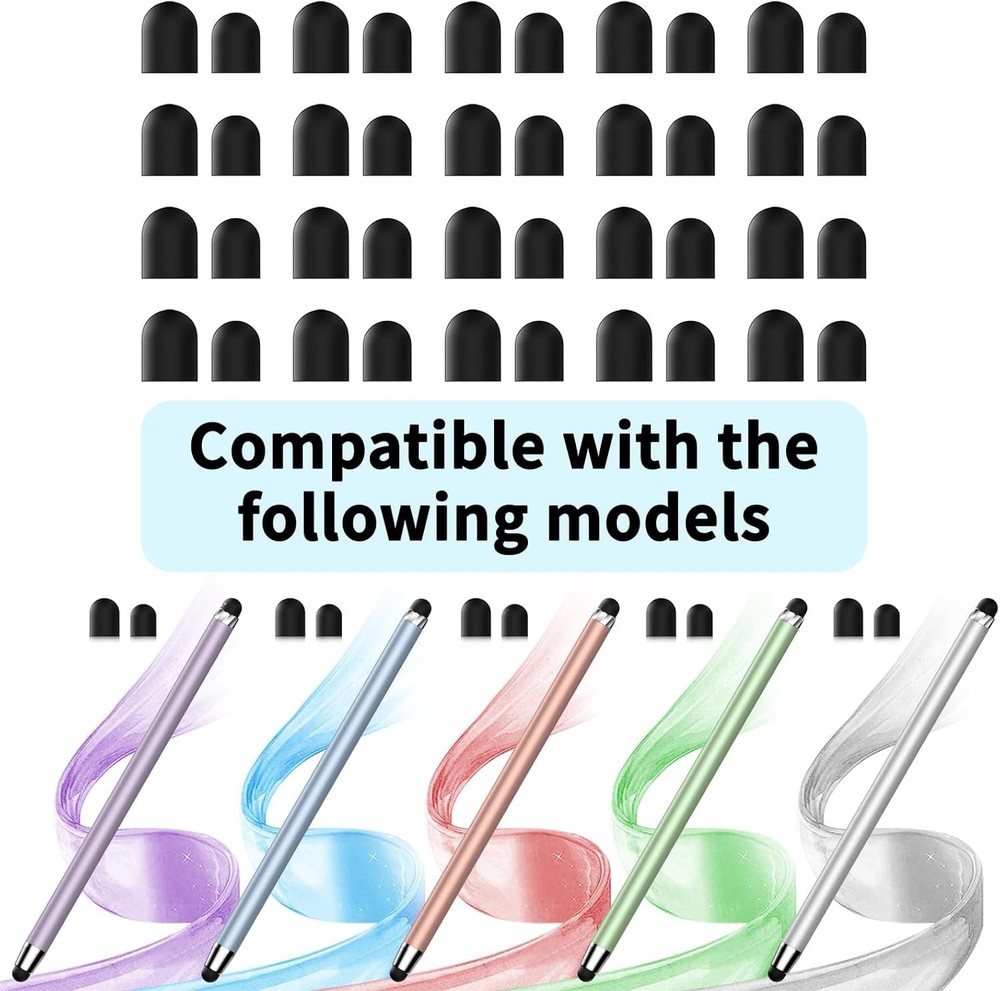 40PCS Universal Stylus Tips: Enhanced Sensitivity & Precision for All Devices