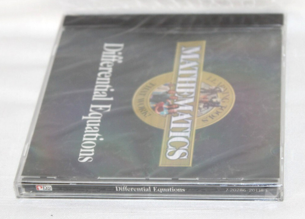 Mathematics Differential Equations Learning Tools Pro One Software PC-ROM