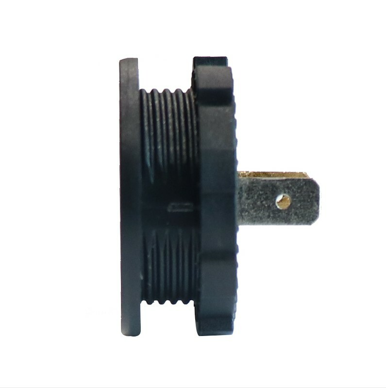 Panel Mount Digital Voltmeter (DVM), Blue or Red LED 12 VDC, Marine Grade