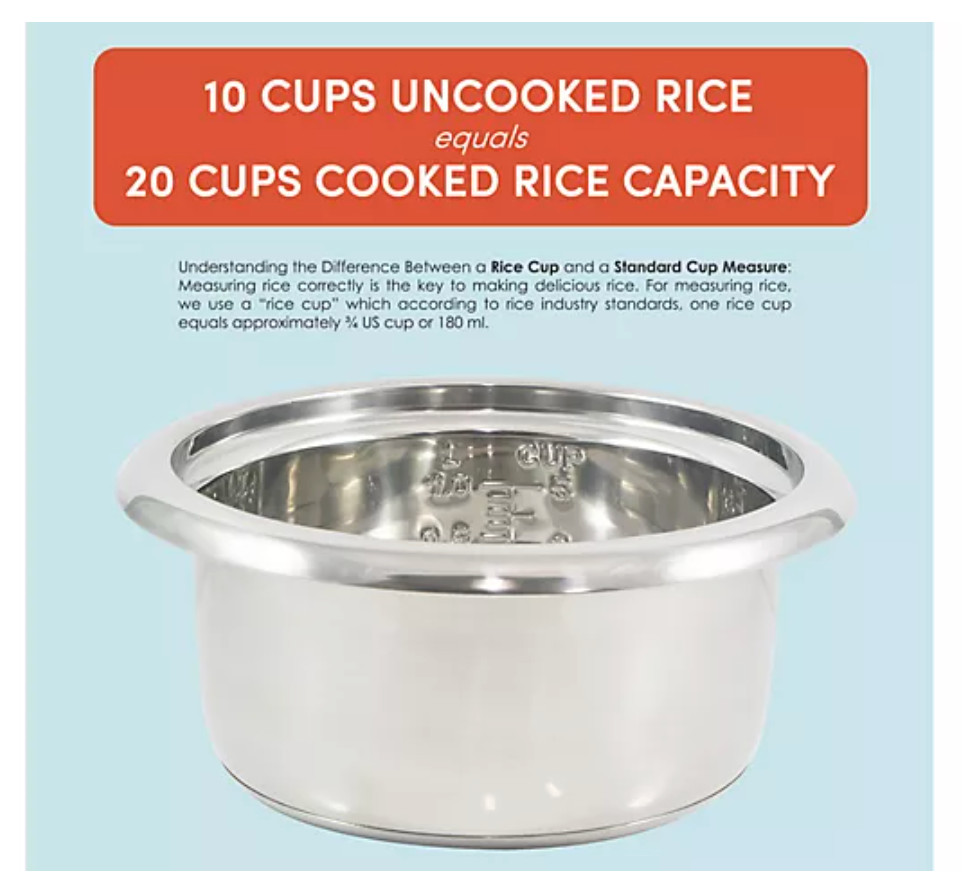 Elite Gourmet 10-cup Rice Cooker