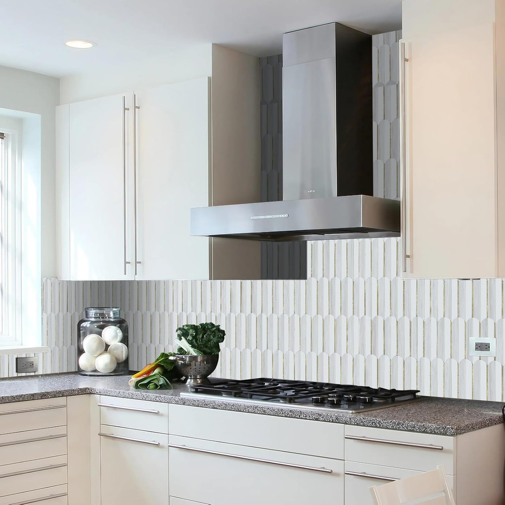 Peel and Stick Backsplash Seamless Tile,1-Sheet Stick on Backsplash for Kitchen,