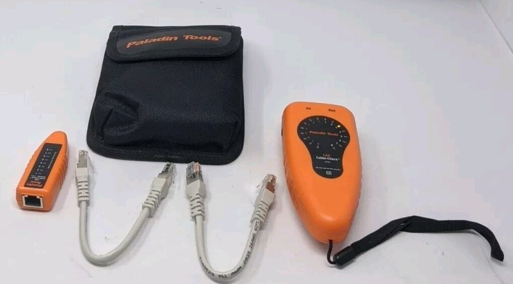 Paladin Tools 1574 LAN Cable Check with Pouch and LAN Cable-Check Remote Tested