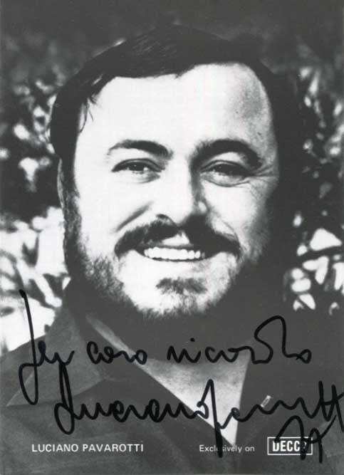 OPERA The Three Tenors autographs, three signed photos