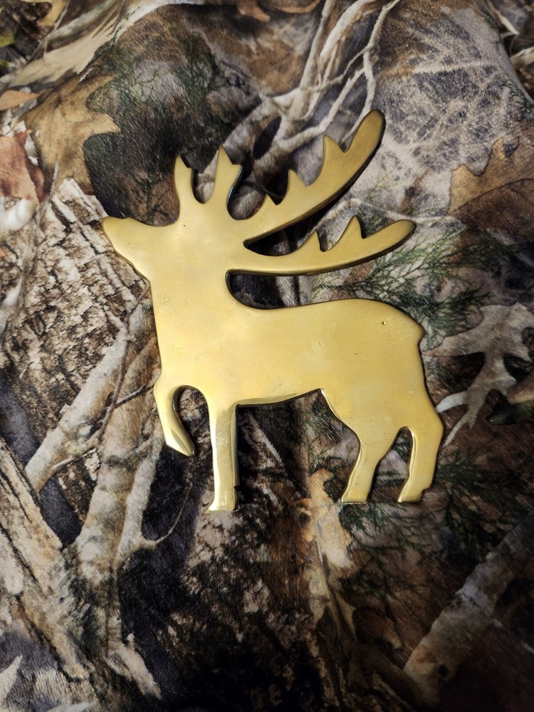 Solid Brass Reindeer. Very Heavy