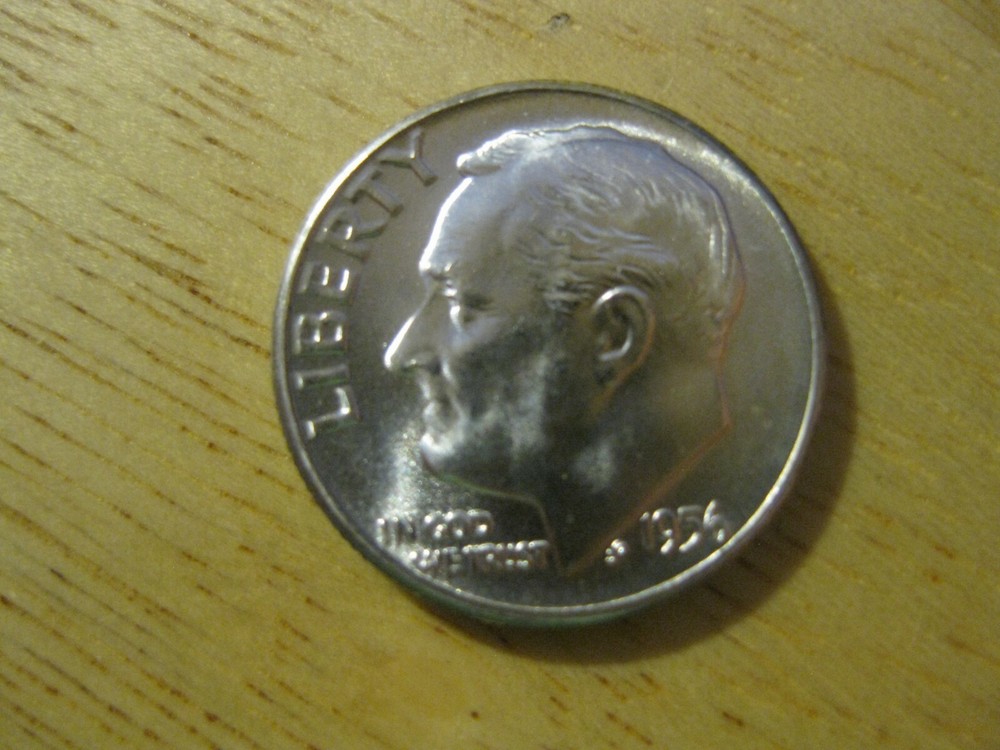 1956 Roosevelt Dime Gem++ BU!