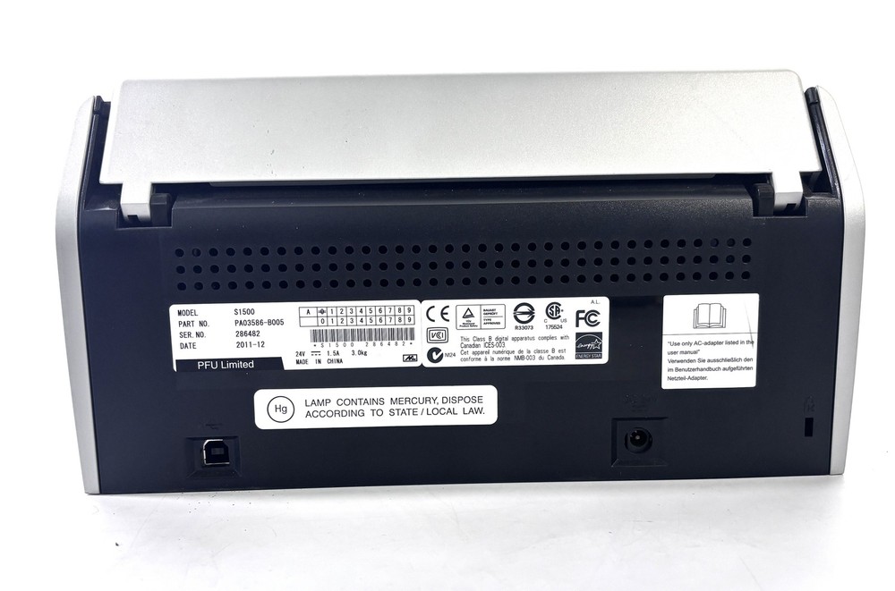 Fujitsu ScanSnap S1500 Duplex Document Scanner