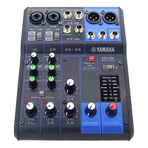 MG06 6-Input Compact Stereo Mixer 6-input Standard