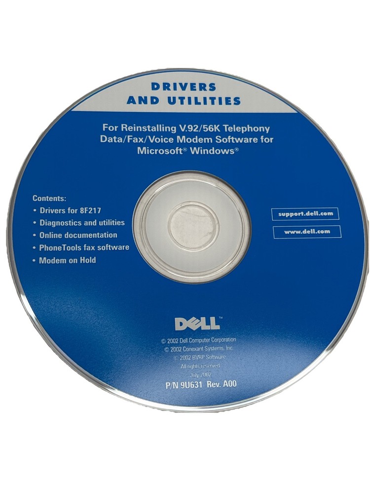 Dell Drivers & Applications CD Set For Windows XP Operating System