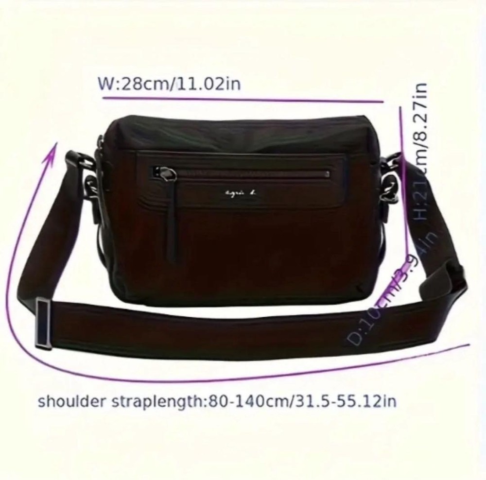 Agnès b. Black Shoulder Bag
