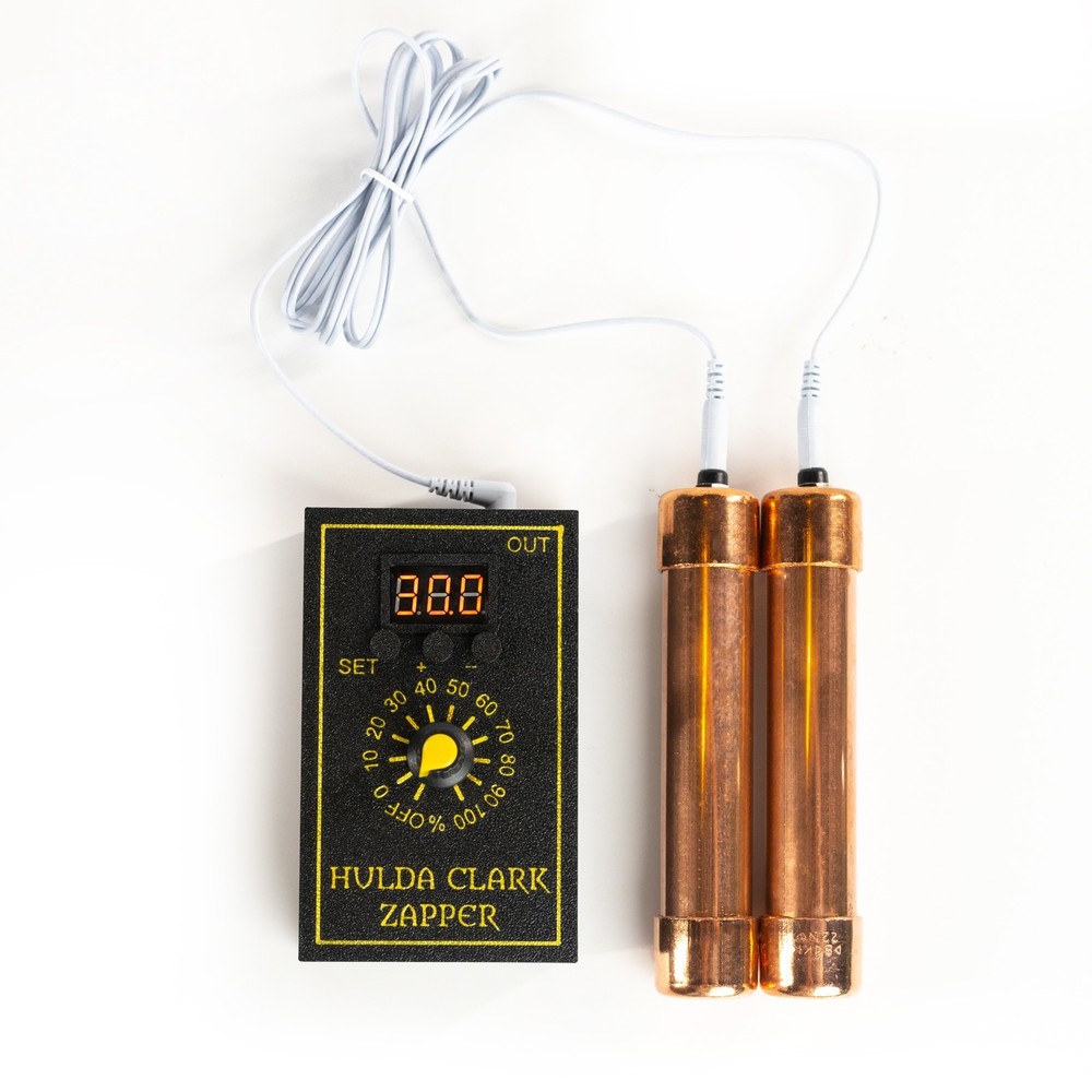 Hulda Clarck’s Protocol Gadget Multi Frequency Zapper with Copper, Carbone elect