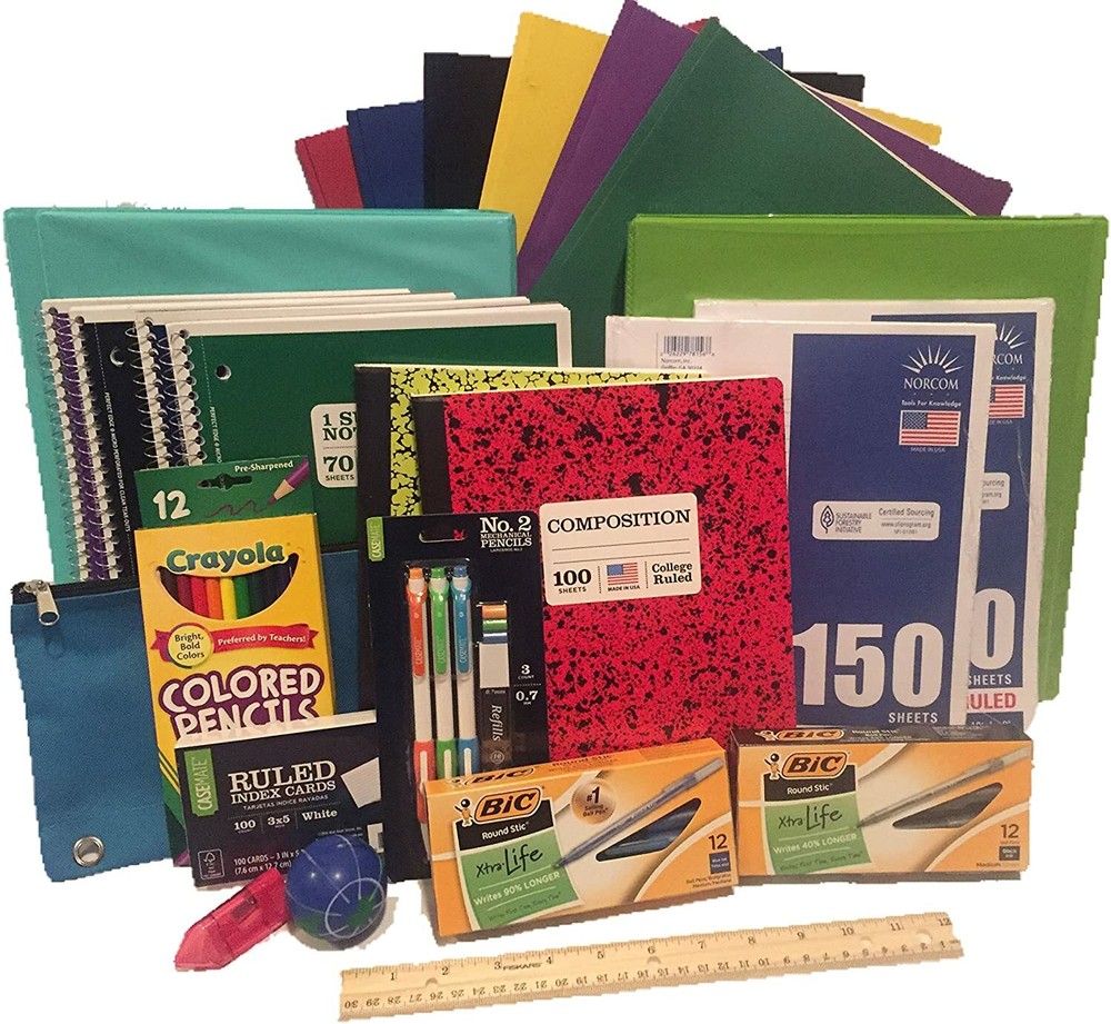 Secondary School Supply Pack 25 Essential Items Bundle for Middle, High, College