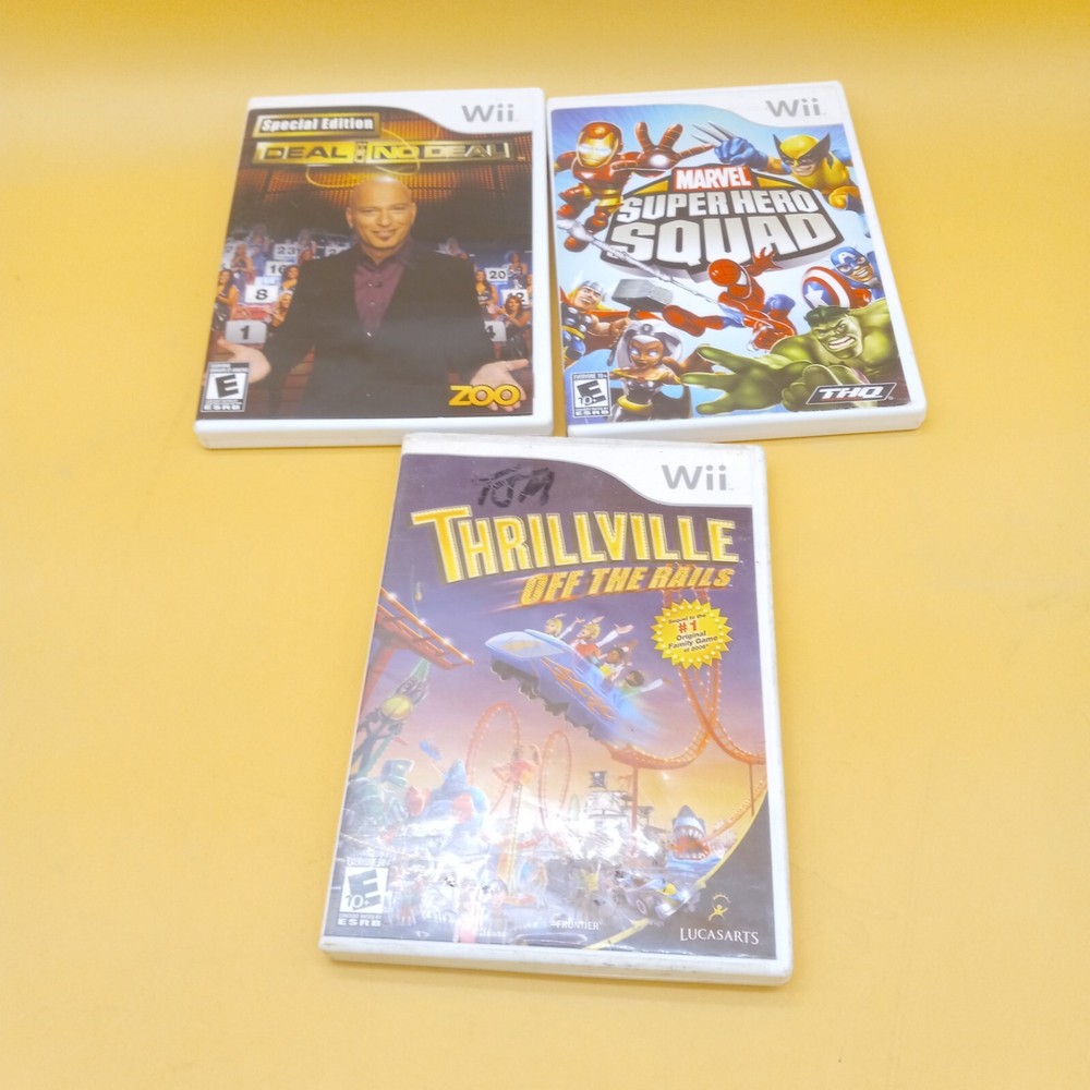 Wii Nintendo console bundle Games includes all items in Picture