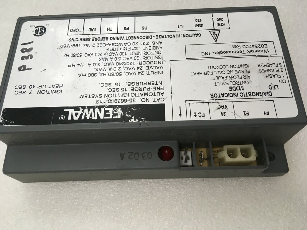 FENWAL 35-663900-113 Automatic Ignition System used FREE shipping #P380 #P381