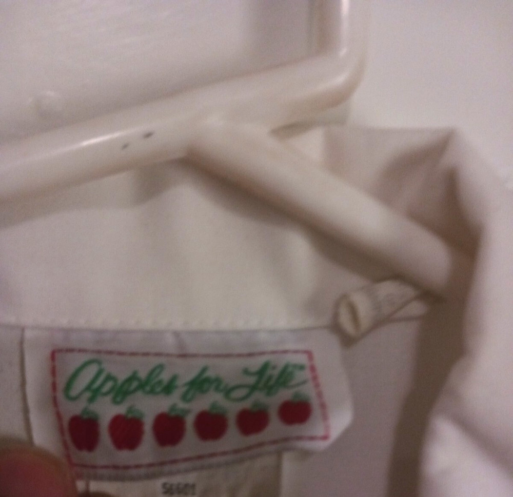 Long 35.5" White Lab Coat Scrubs Unisex Size Large