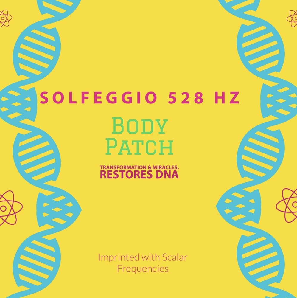 Solfeggio 528 HZ Healing  Scalar frequency Imprinted Body patch