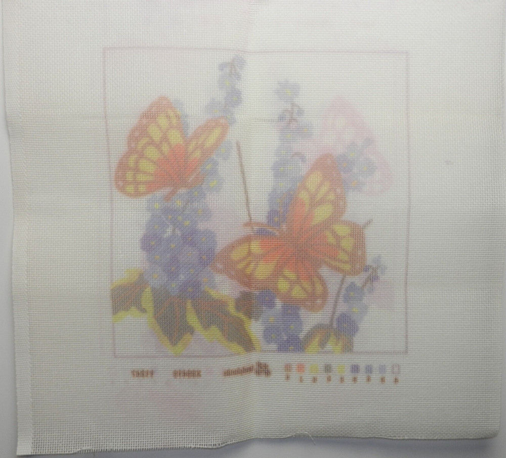 Butterflies Printed Needlepoint Canvas Lee Wards 399416?