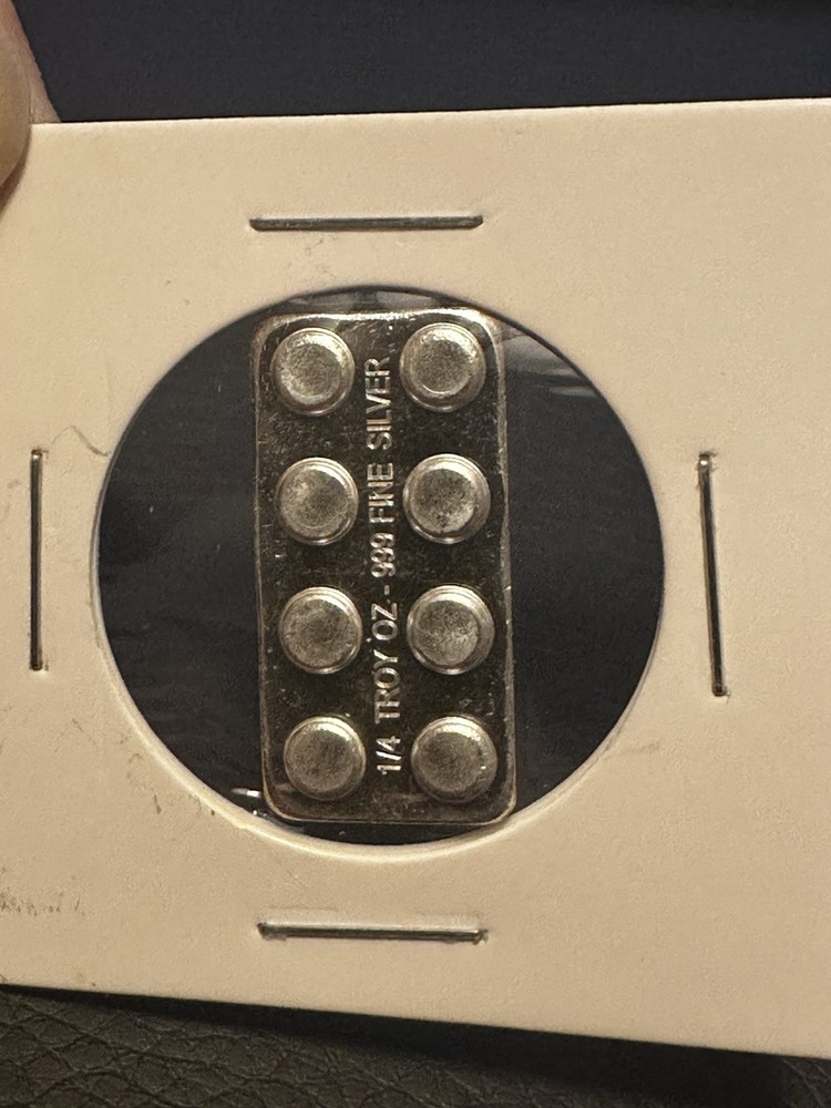 1/4 Oz .999 Fine Silver Lego