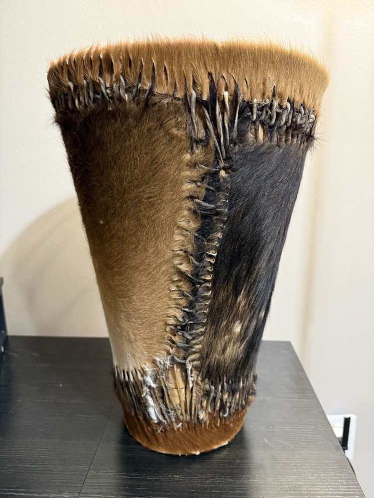 traditional African double-hide drum