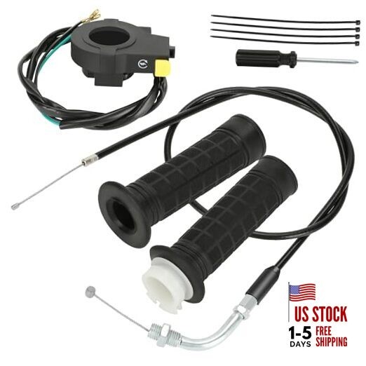 Throttle Cable Twist Throttle Handle Grip Assembly for 2 Stroke Engine 80cc