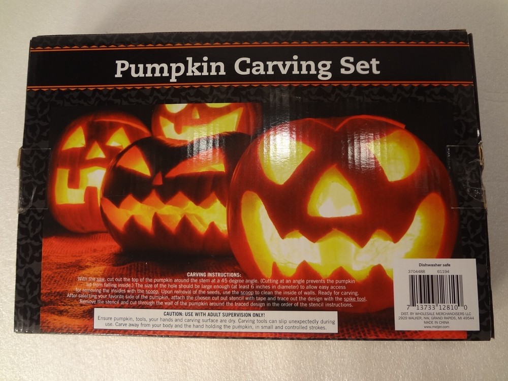 Pumpkin Carving Set - Includes 5 Stencils