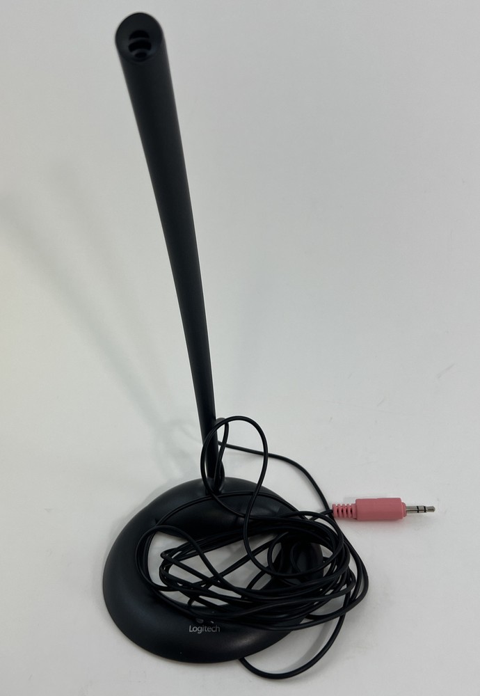 Logitech Grey Multi Media Conversational Computer Microphone w/ 3.5mm Jack