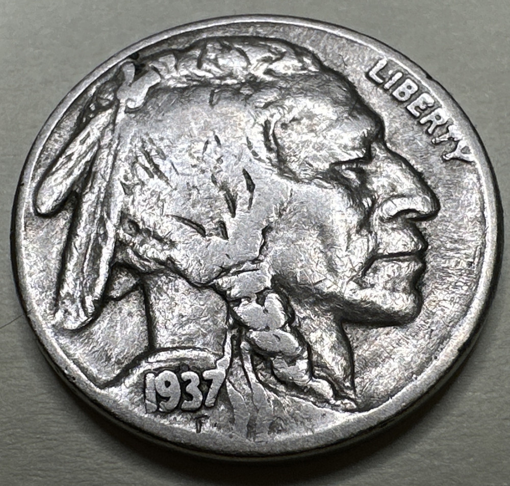 1937 5C Buffalo Nickel 744X