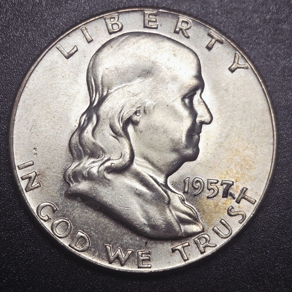 1957-D Franklin Half Dollar 90% Silver