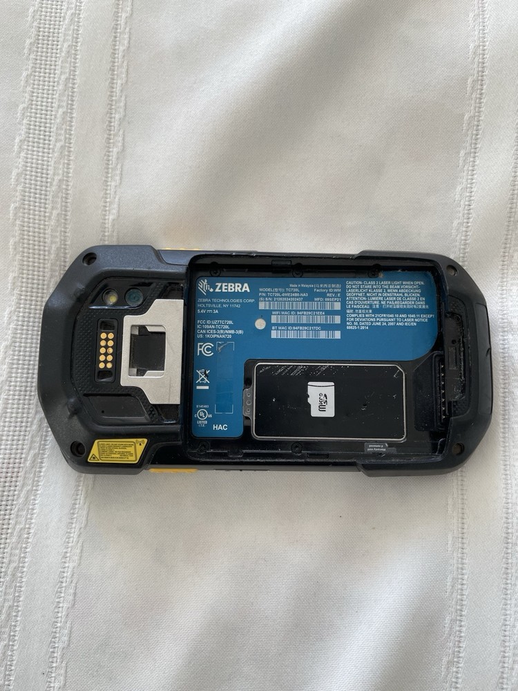 Two Zebra TC720L Scanners, Walmart Software. No batteries.