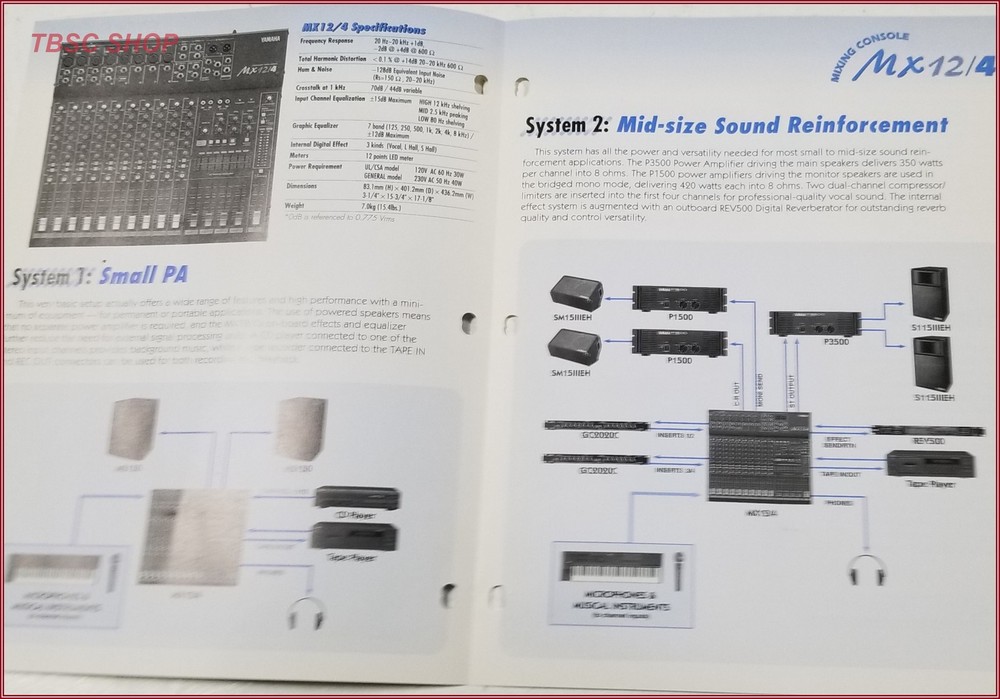 Yamaha MX12 / 4 Mixer Console Application Guide