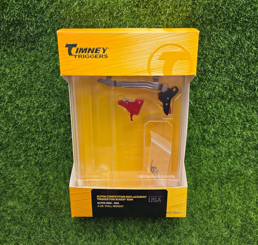 Timney Alpha Competition Trigger Fits NEW RUGER RXM - 3LB Pull Weight, RED