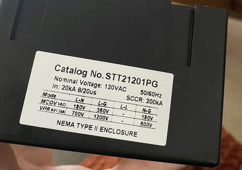 FERRAZ SHAWMUT, STT21201PG, SURGE TRAP Suppressor SPD, TYPE 1