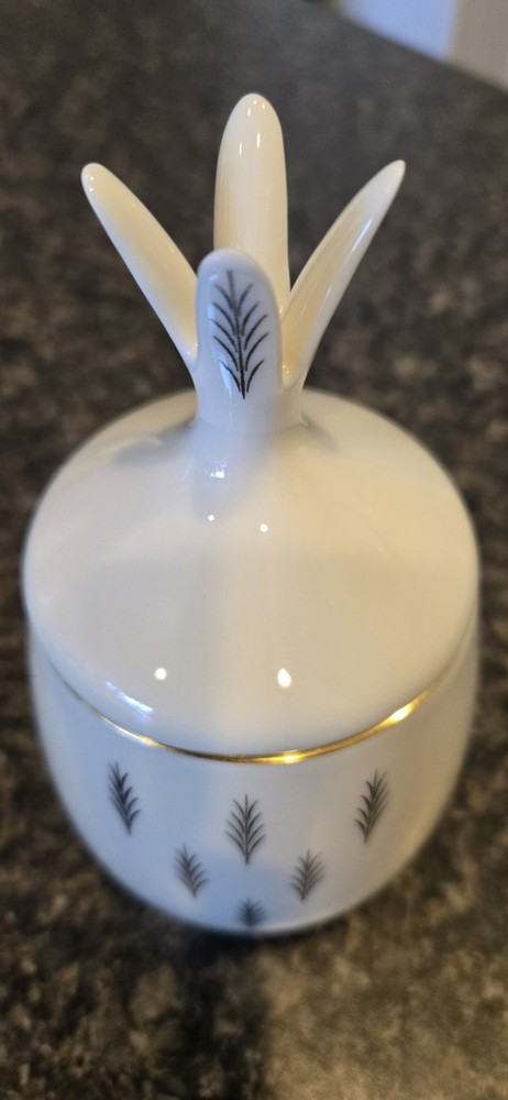 Lenox Sugar Bowl 6" Wheat Pattern Porcelain?