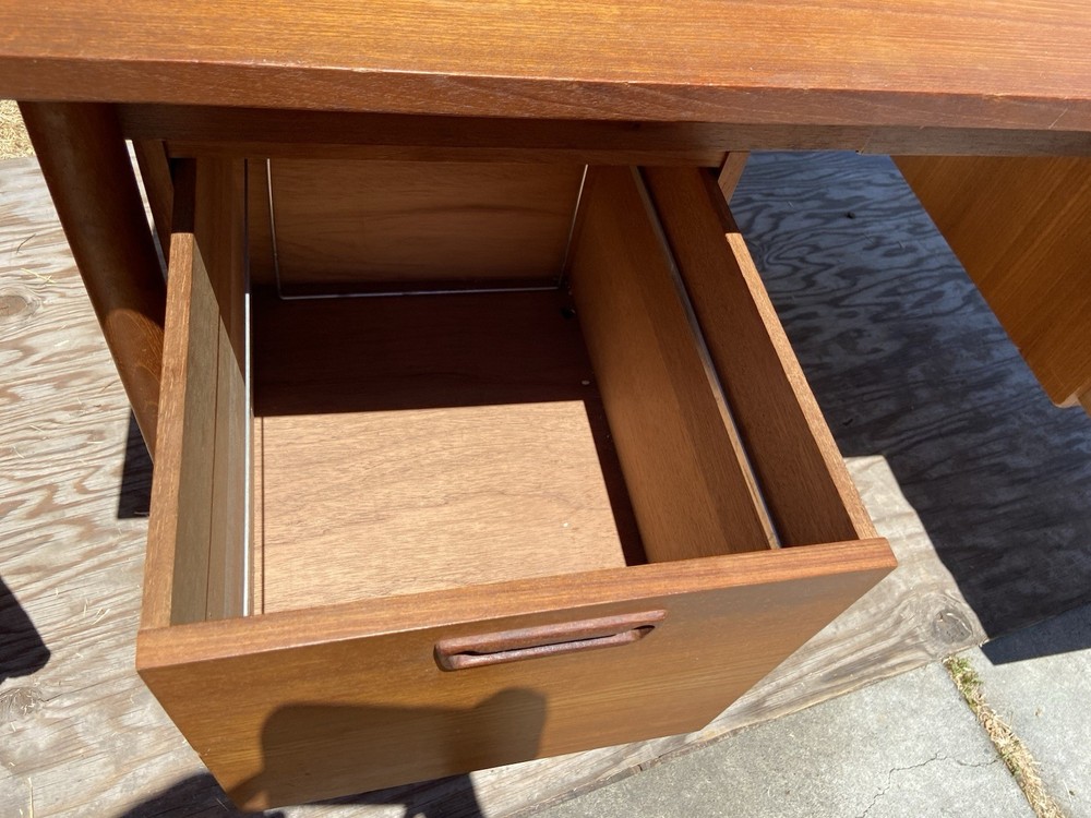 Vintage Mid Century Modern Teak Desk